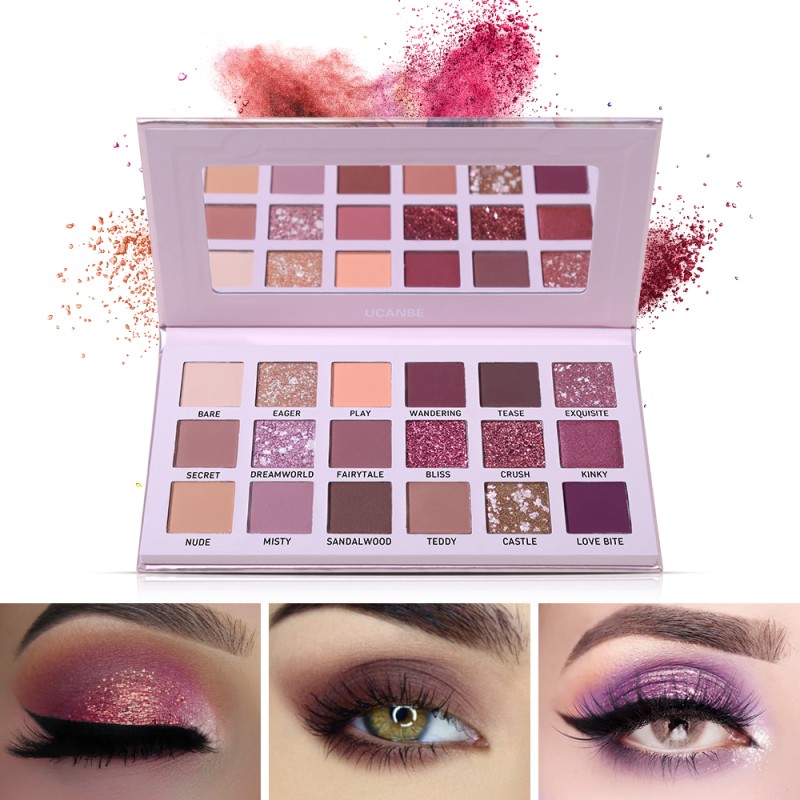 Eyeshadow Palette Supplier - 18 Colors Desert Rose Lasting Waterproof