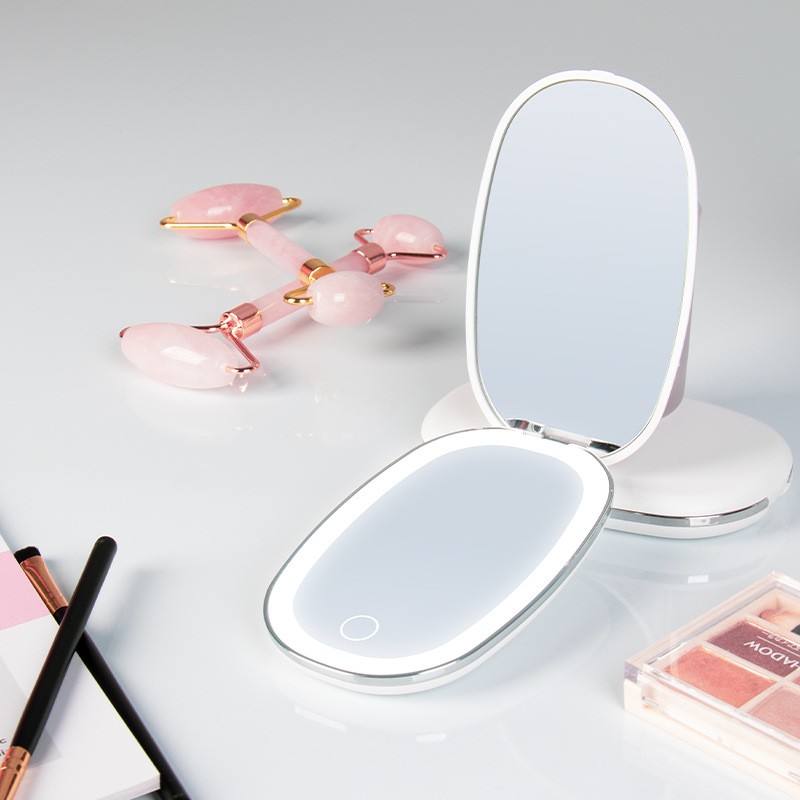 Pocket Mirror Factory - Custom Logo Handheld Folding Portable Led Light