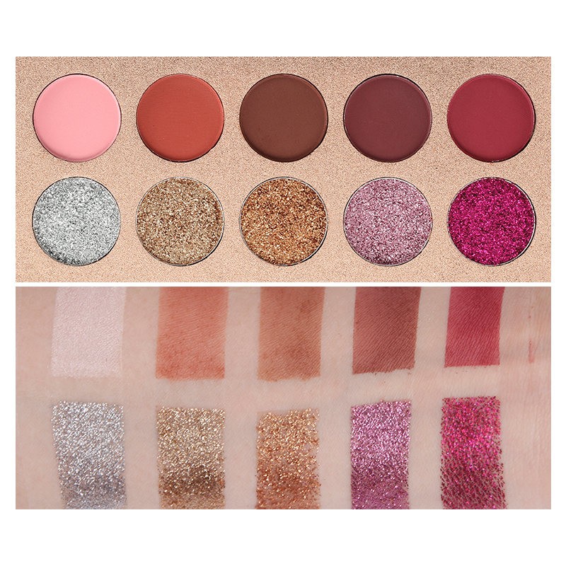 Eyeshadow Palette Supplier - Wholesale 10 Colors Pressed Glitter Matte