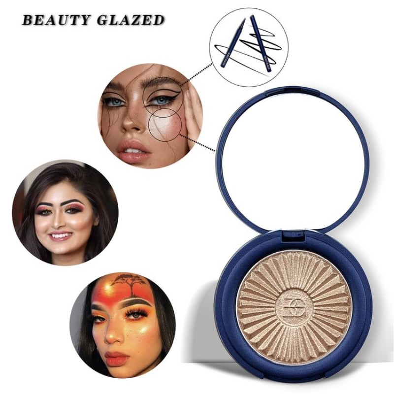 Bronzer Powder Factory - Shimmer Single Color Pressed Highlighter Makeup