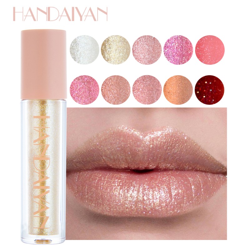 Lip Gloss Manufacturer - 10 Colors Metallic Pearlescent Lip Glaze Waterproof