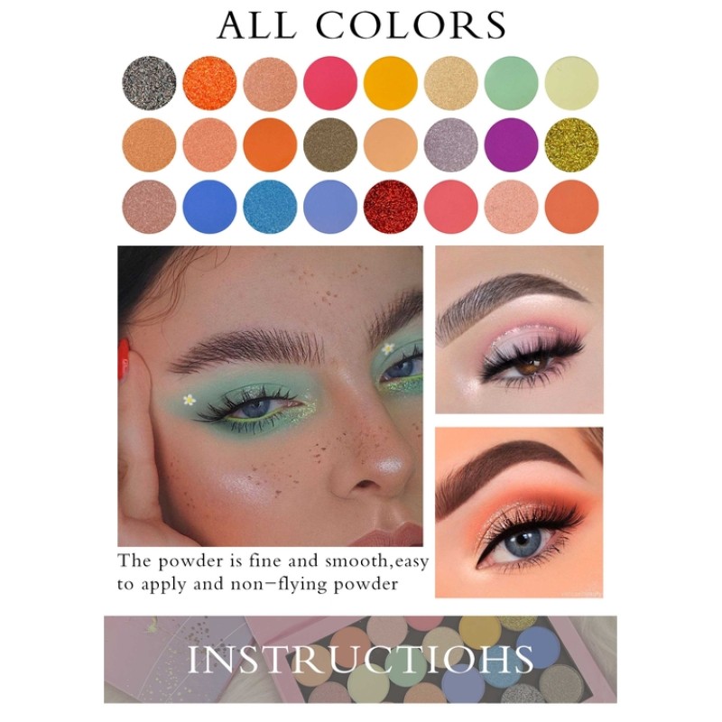 Eyeshadow Palette Supplier - 24 Colors High Pigmented Rich Shimmer Matte