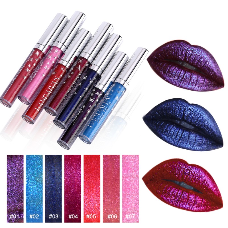 Lip Gloss Supplier - Wholesale 7 Colors Matte Glitter Liquid Lipstick
