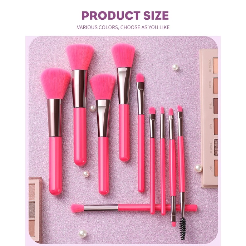 Makeup Brush Set Factory - 13 Pcs Luxury Bling Vegan Professional Custom