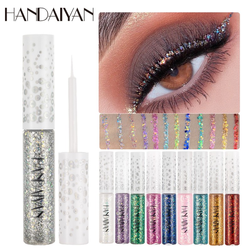 Liquid Eyeliner Supplier - 12 Colors Metallic Rainbow Shiny Smooth