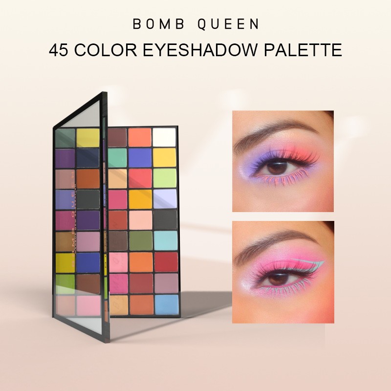 Eyeshadow Palette Manufacturer - 9 Colors Black Metallic Shimmer Loose Custom