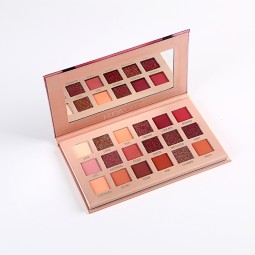 Eyeshadow Palette Manufacturer - 18 Rose Gold Glitter Matte Smoky Pigment