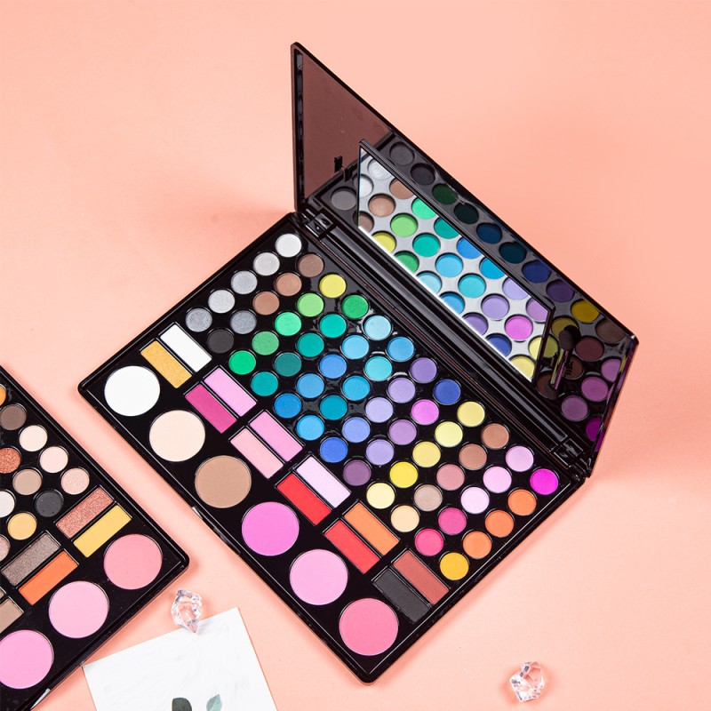 Eyeshadow Palette Manufacturer - Yellow Star Crystal Shiny Custom with Pictures