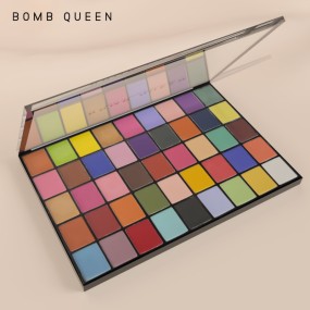 Eyeshadow Palette Manufacturer - 9 Colors Black Metallic Shimmer Loose Custom