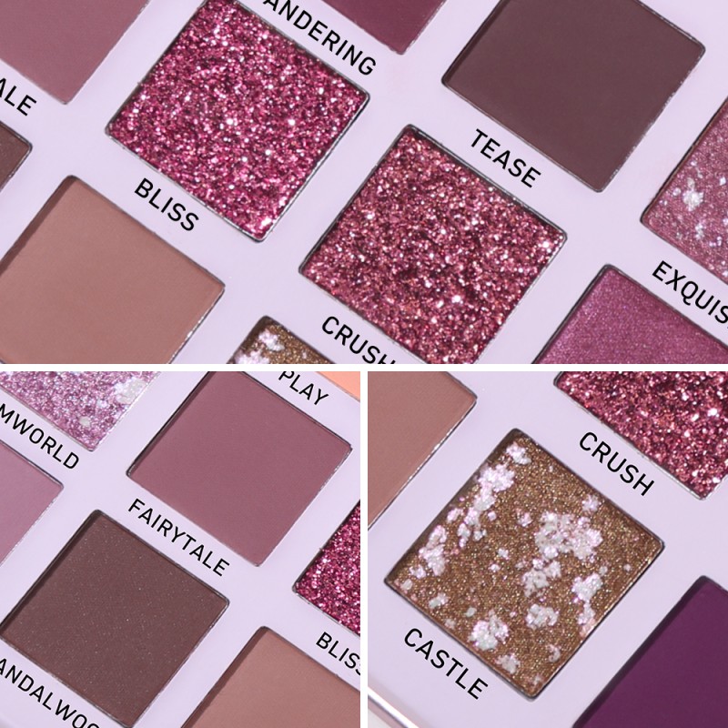 Eyeshadow Palette Supplier - 18 Colors Desert Rose Lasting Waterproof