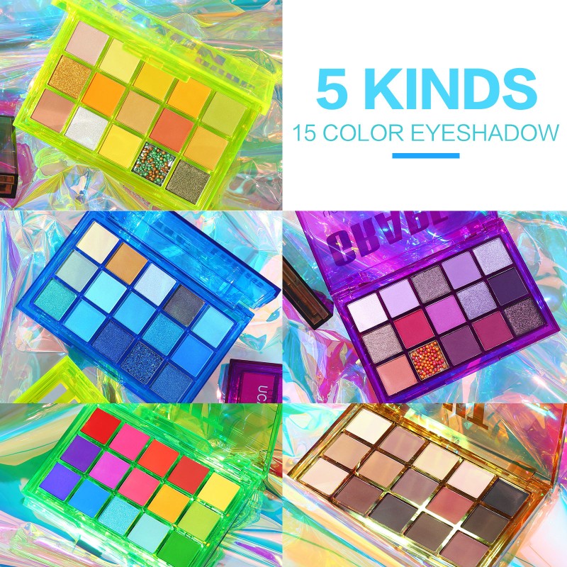 Eyeshadow Palette Manufacturer - 15 Colors Green Chocolate Eye Shadow