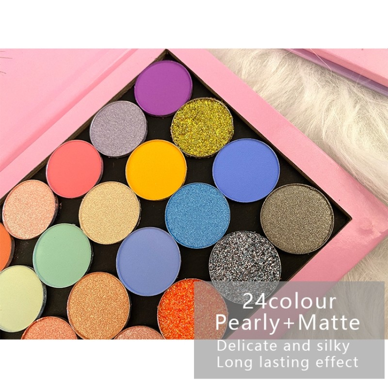 Eyeshadow Palette Supplier - 24 Colors High Pigmented Rich Shimmer Matte