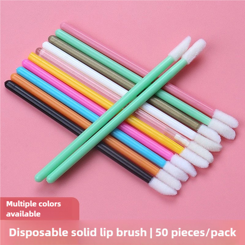 Lip Brush Supplier - Wholesale Disposable Gold Pink Lip Gloss Applicator Wand