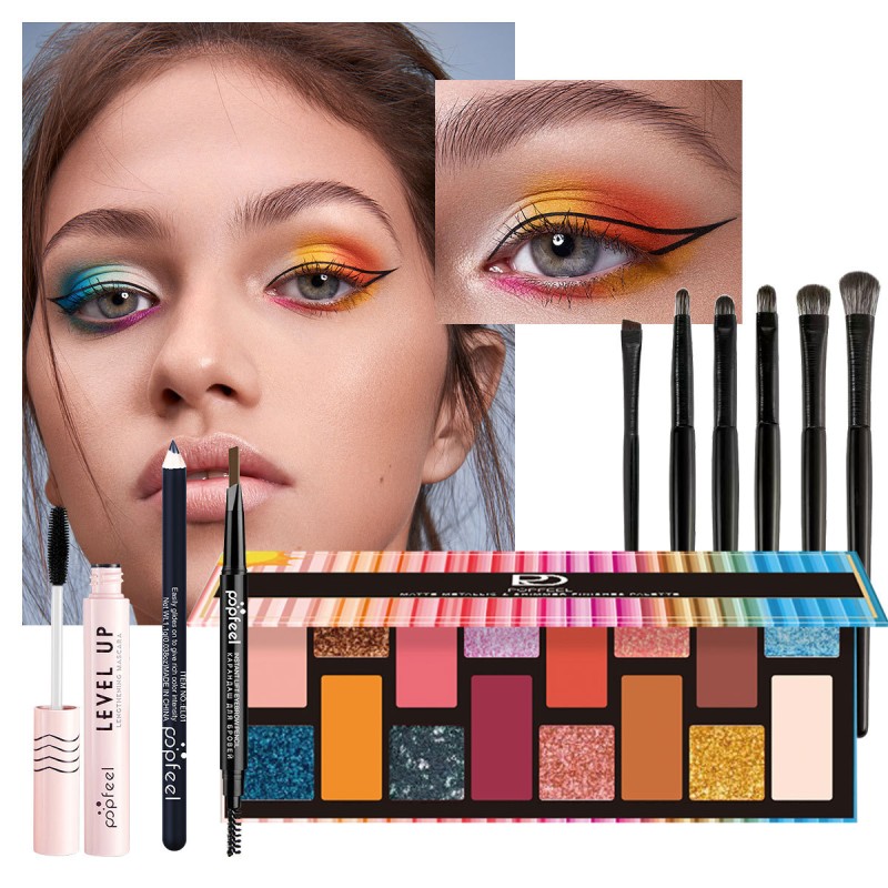 Makeup Set Supplier - Wholesale Cheap 17 Styles Eyeshadow Lipstick Brush Kit
