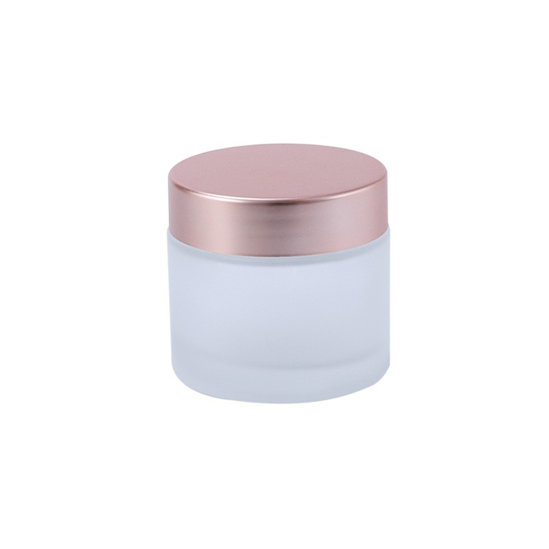 Cosmetic Jar Manufacturer - Hot Sale 50ml 60ml Rose Gold Lid Cream Glass Jar