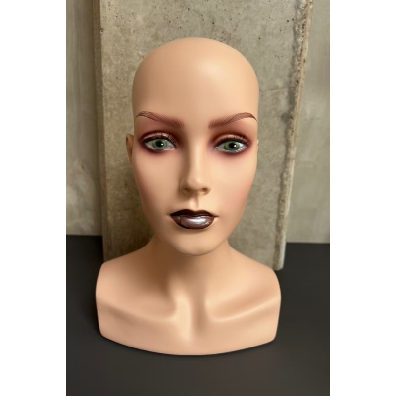 Wig Display Factory - Wholesale Customized Fiber Glass Female Mannequin Head