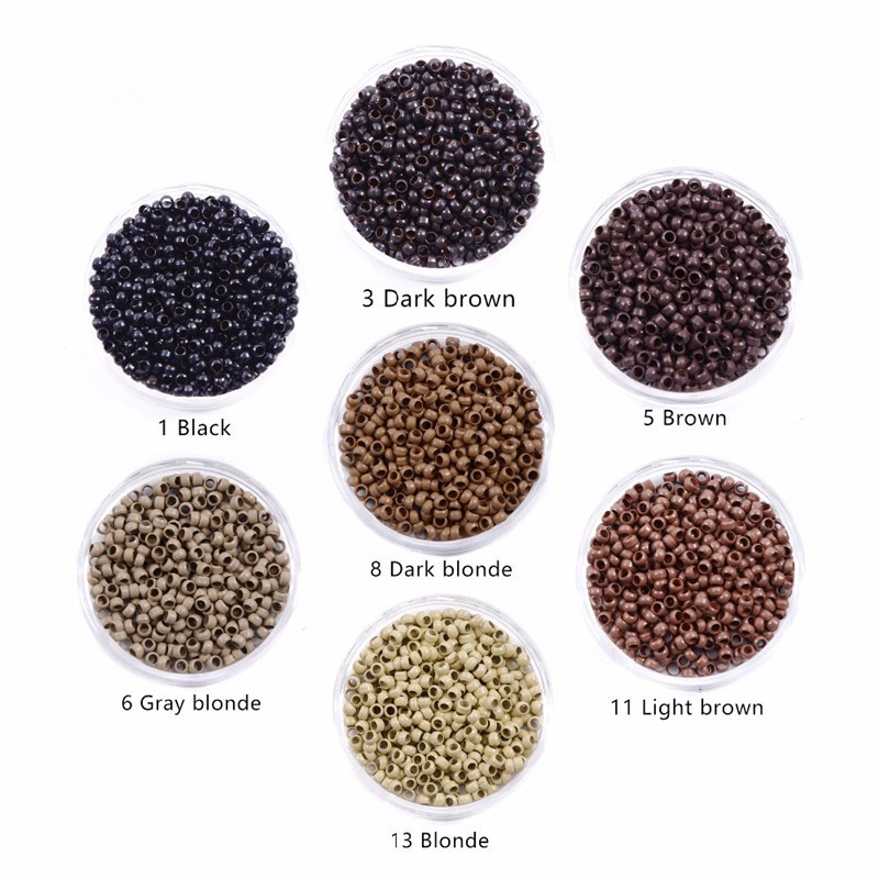 Hair Extension Tools Supplier - Private Label 3mm Copper 8D Nano Silicone Beads