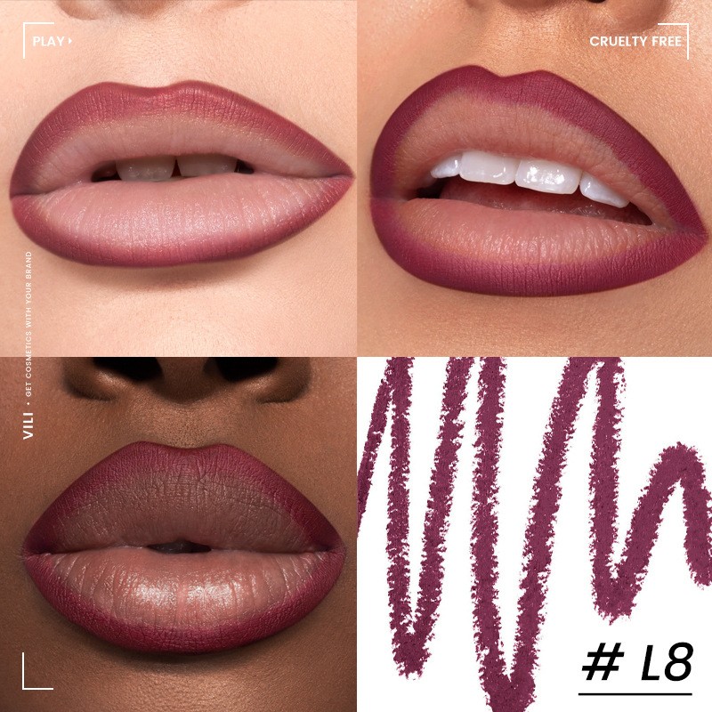 Lip Pencil Supplier - Custom Logo 12-Color Vegan Long-Lasting Matte Lip Liner