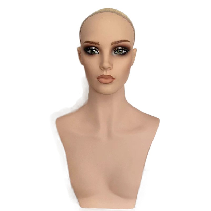 Mannequin Head Supplier - Customized PVC Female Heads Wig Hair Display Stand