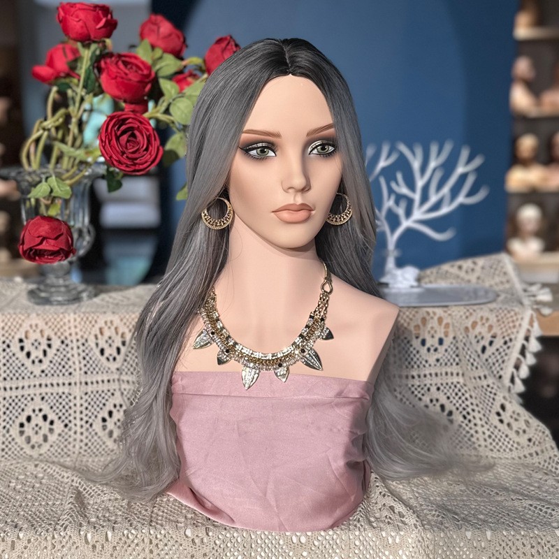 Mannequin Head Supplier - Customized PVC Female Heads Wig Hair Display Stand