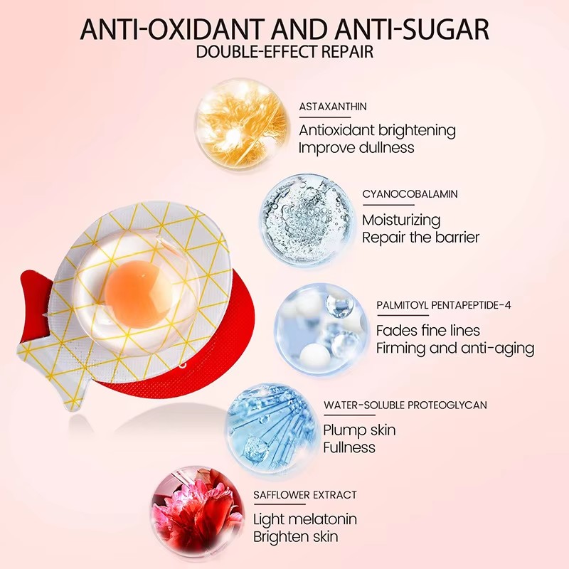 Sleeping Mask Factory - Hot Sale Astaxanthin Firming Moisturizing Egg Mask