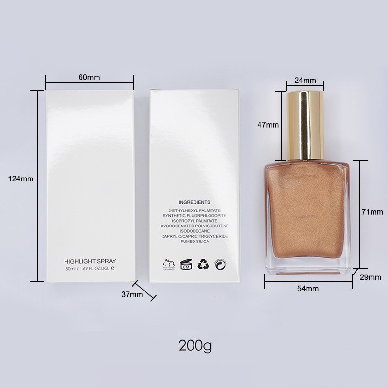 Body Highlighter Manufacturer - Private Label Mini MOQ Shimmer Cream Glitter Oil