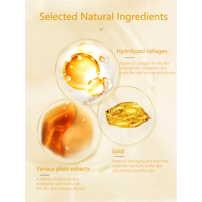Hydrogel Mask Supplier - Collagen Anti-Aging 24k Gold Peel Off Jelly Mask
