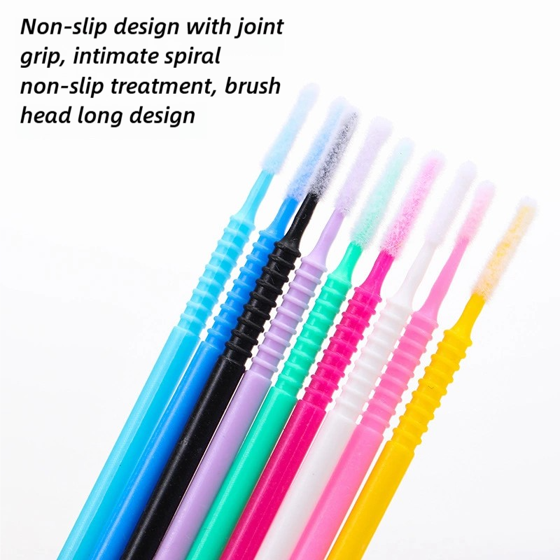 Eyelash Brushes Factory - Disposable 100pcs White Long Tip Makeup Applicator