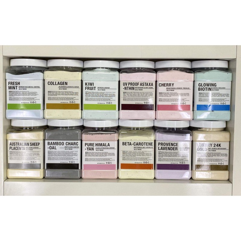 Jelly Mask Powder Supplier - Low Moq Custom logo Salmon DNA Facial Mask Powder