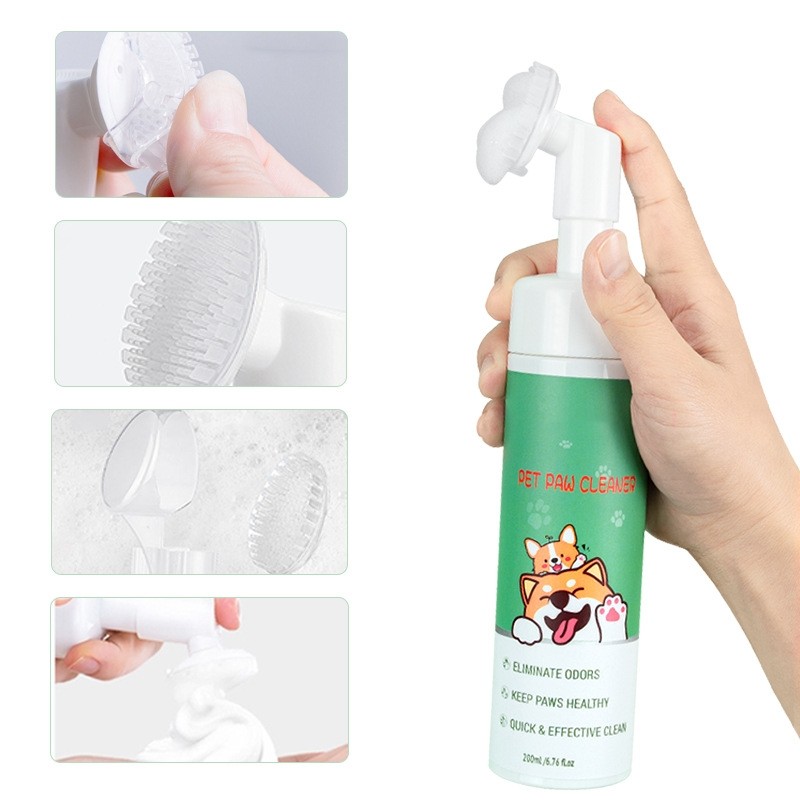 Paw Cleaner Set Manufacturer - Custom Logo Organic Paw Balm Foam Moisturizer Set