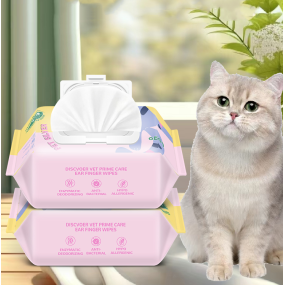 Pet Wipes Supplier - Customize Private Label Disposable 80 Pieces Pet Wipes