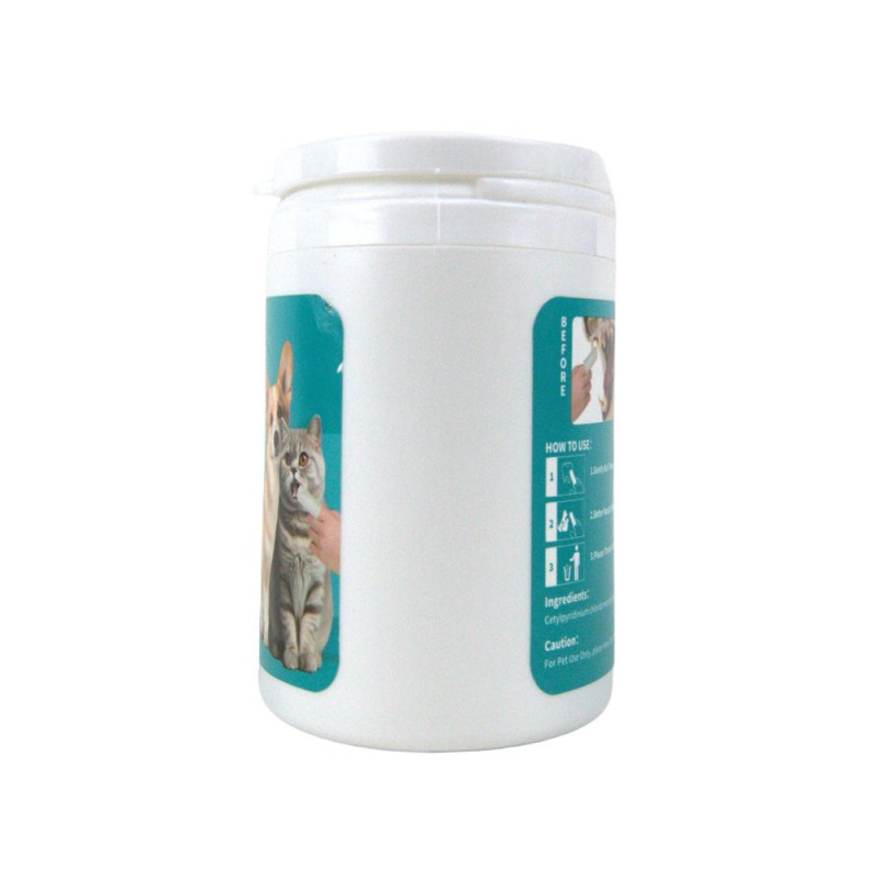 Dog Teeth Wipes Manufacturer - No-Rinse Teeth Whitening Pet Finger Cleaning Wipes