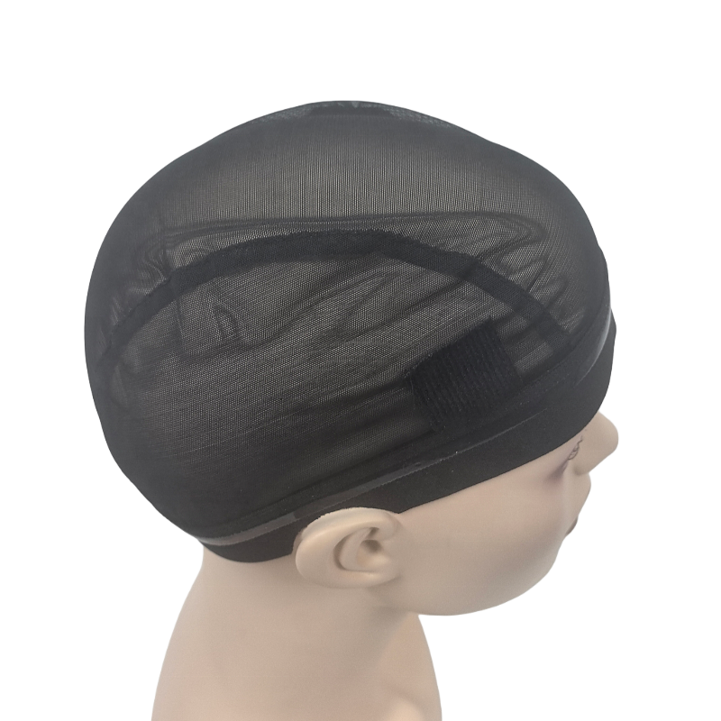 Wig Caps Manufacturer - Custom Black Mesh EAR PART CUT OFF Silicone Hair Net