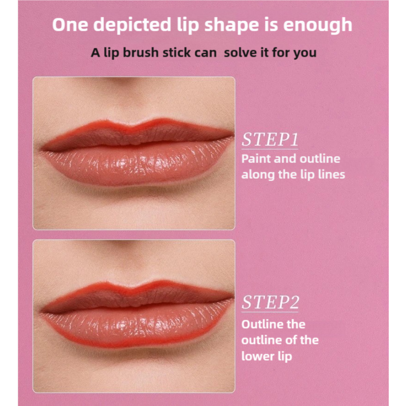 Lip Brush Supplier - Wholesale Disposable Gold Pink Lip Gloss Applicator Wand