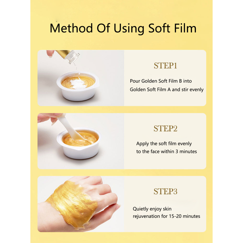 Hydrogel Mask Supplier - Custom Logo 24K Gold Collagen DIY Hydrogel Facial Mask