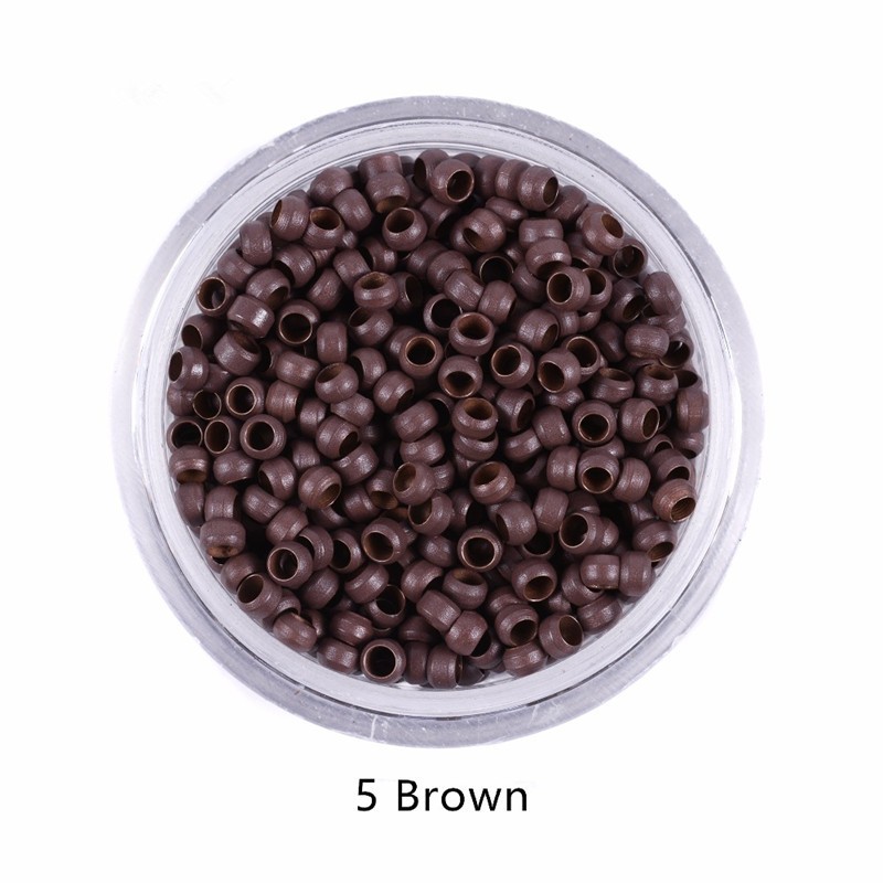 Hair Extension Tools Supplier - Private Label 3mm Copper 8D Nano Silicone Beads