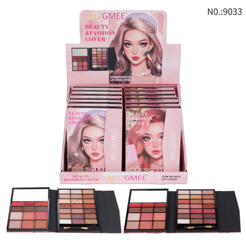 Makeup Palette Factory - Cute Cartoon 34 Colors Pearlescent Sequins Contour Lip