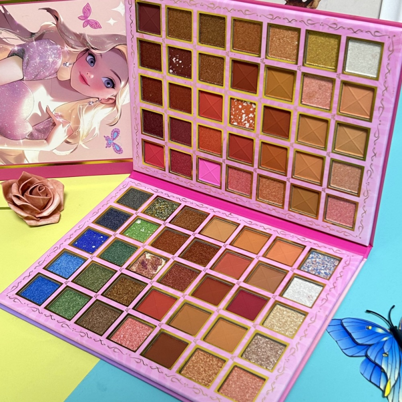 Eyeshadow Palette Manufacturer - 70 Color Pearlescent Matte Sequin Cartoon Girl