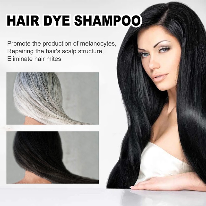 Hair Dye Shampoo Factory - New Arrival Non Toxic Black Brown Natural Fast