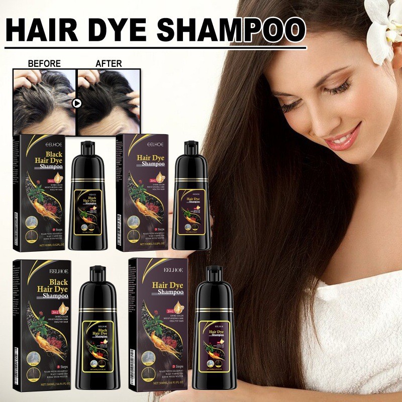 Hair Dye Shampoo Factory - New Arrival Non Toxic Black Brown Natural Fast