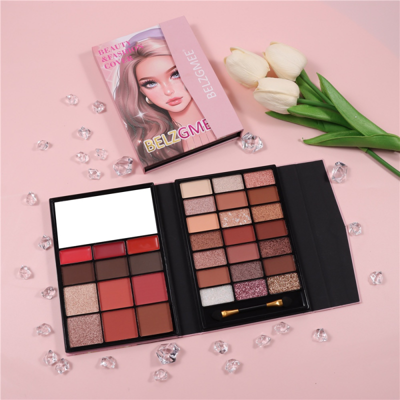 Makeup Palette Factory - Cute Cartoon 34 Colors Pearlescent Sequins Contour Lip