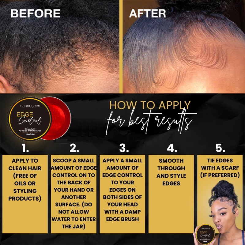 Hair Pomade Manufacturer - Daily Organic Strong Hold 150ml Edge Control