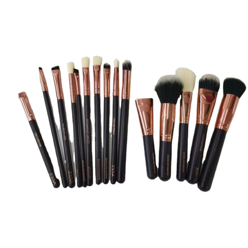 Makeup Brush Set Manufacturer - Custom 15 Pcs Professional Cosmetic Brush Kit