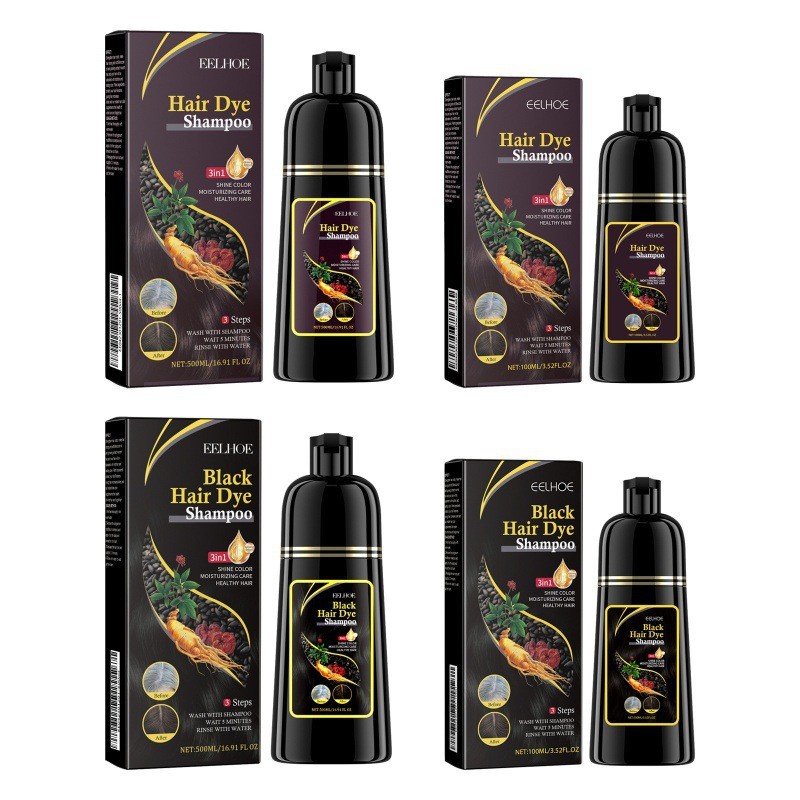 Hair Dye Shampoo Factory - New Arrival Non Toxic Black Brown Natural Fast