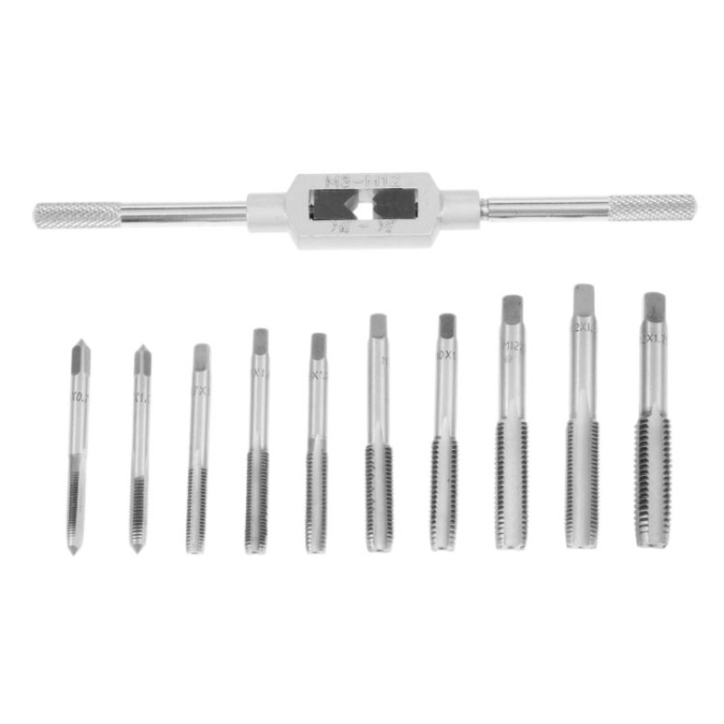 Drill Bit Set Manufacturer - 11pc M6-m12 Composite Tip Drill Bits with Die Set