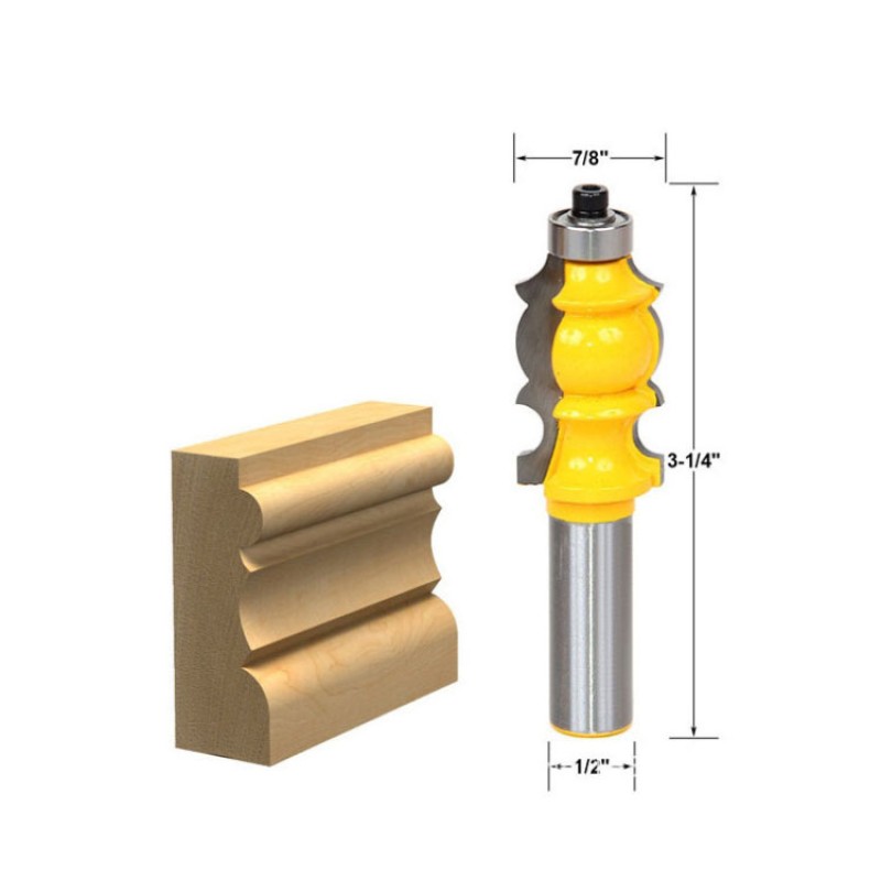Router Bit Set Factory - 5 Bit Casing & Base Molding 1/2" Shank CNC
