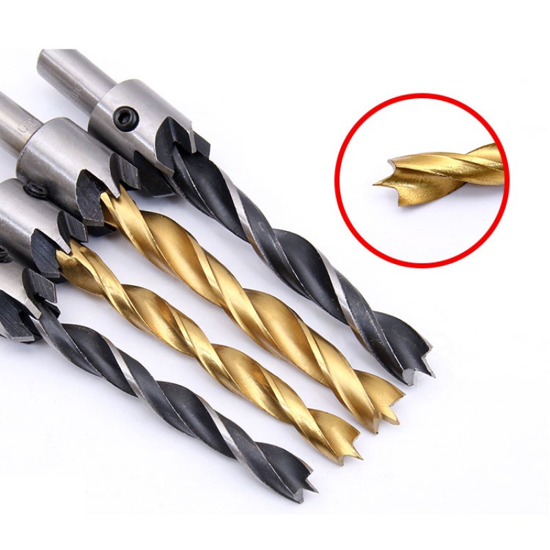 Wood Drill Set Factory - 7pcs 3mm-10mm Titanium HSS Countersink Chamfer Bits