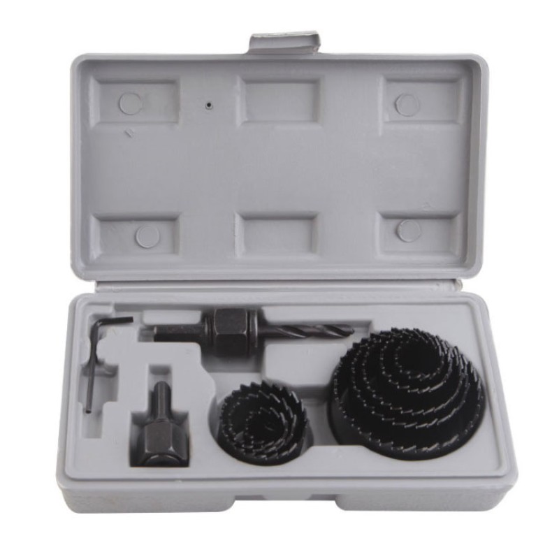Hole Saw Cutter Manufacturer - Portable 11Pcs Round Hole Opener Tool Kit