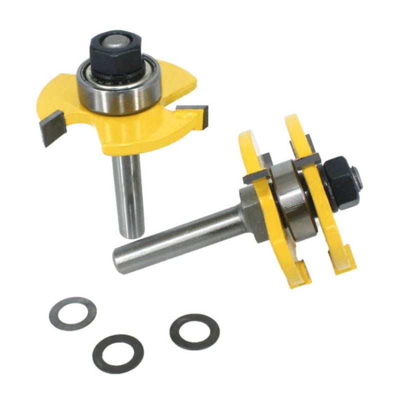 Router Bit Set Manufacturer - 3pcs Tongue and Groove Finger Joint 8mm Shank