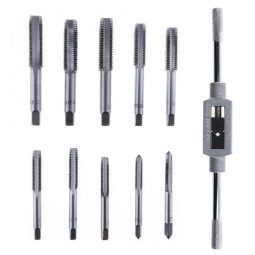 Drill Bit Set Manufacturer - 11pc M6-m12 Composite Tip Drill Bits with Die Set